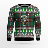 Clan Chisholm Hunting Ancient Crest Tartan Christmas Ugly Sweater GR44 Chisholm Hunting Ancient Crest Tartan Tartan Ugly Sweater